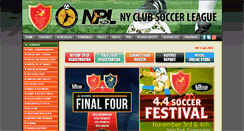 Desktop Screenshot of nyclubsoccerleague.com